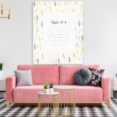 Psalm 91:4 Manuscript en de Kunst van het Ontwerp  Canvas Afdruk (Insitu (Woonkamer))