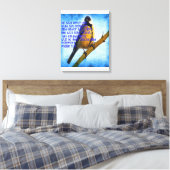 Psalm 91:4 trouw canvas afdruk (Insitu (Slaapkamer))