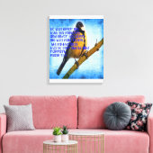 Psalm 91:4 trouw canvas afdruk (Insitu (Woonkamer))