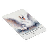 Psalm 91:4 Wings Gods beschermings Bijbelscriptie Magneet (Rechterzijde)