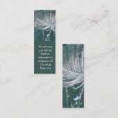 Psalm 91:4 Wings Gods beschermings Bijbelscriptie Mini Visitekaartje (Voorkant / Achterkant)