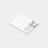 Psalm 91:4 Wings Gods beschermings Bijbelscriptie Post-it® Notes (Schuin)