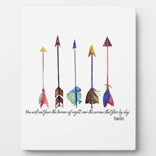 Psalm 91 Arrow Fotoplaat (Voorkant)