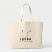Psalm 91 Arrow Grote Tote Bag (Voorkant)