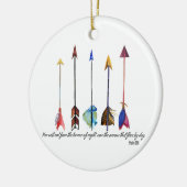 Psalm 91 Arrow Keramisch Ornament (Links)