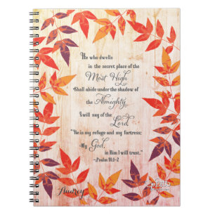 Psalm 91 Bijbel Verse Personalized Prayer Journal Notitieboek