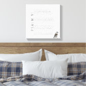 Psalm 91 Bijbelschrift Christelijke vogeltekening Canvas Afdruk (Insitu (Slaapkamer))