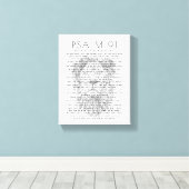 Psalm 91 Bijbelversen over mijn gezinshoofd Canvas Afdruk (Insitu (Houten vloer))