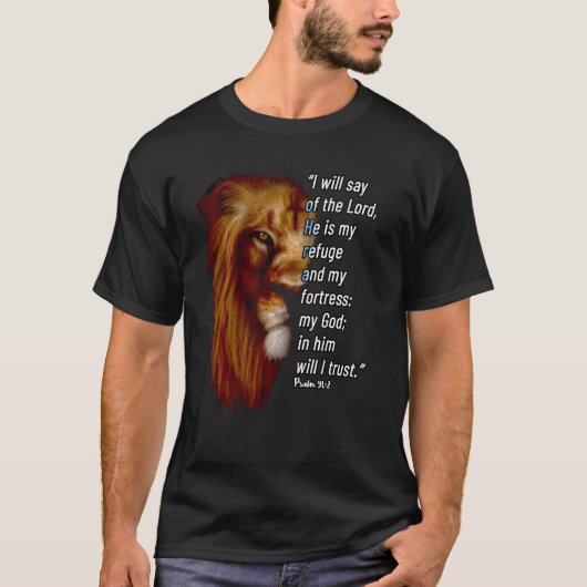 Psalm 91 Bijbelversie T-shirt (Voorkant)