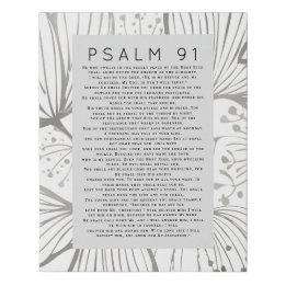 Psalm 91 Botanische Christelijke Imitatie Canvas Print