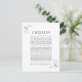 Psalm 91 briefkaart (Staand voorkant)