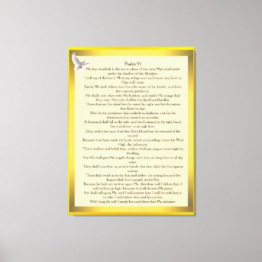 psalm 91 canvas afdruk (Voorkant)