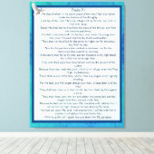 psalm 91 canvas afdruk (Insitu (Houten vloer))