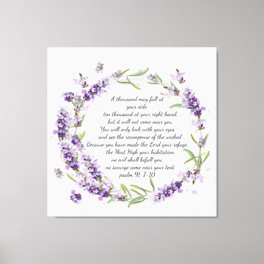 Psalm 91 canvasafdruk canvas afdruk (Voorkant)