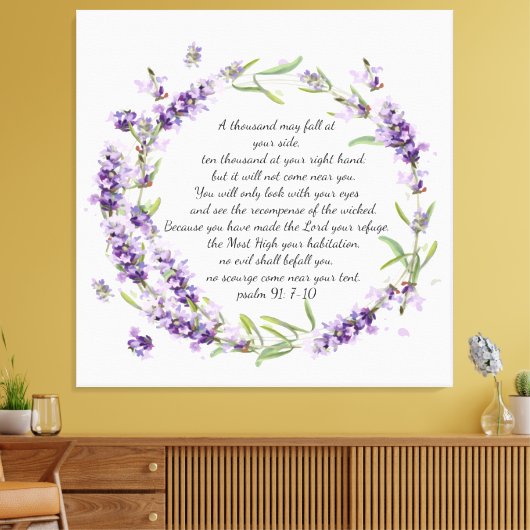 Psalm 91 canvasafdruk canvas afdruk (Insitu (Woonkamer))