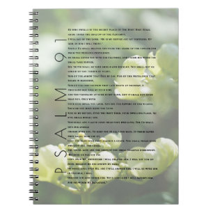 Psalm 91 Christelijk Art Floral Journal Notitieboek
