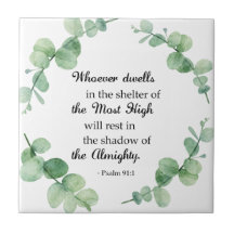 Psalm 91 Christelijke eucalyptusbaatbaars