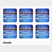 Psalm 91 Christelijke Scriptstickers Vierkante Sticker (Vel)