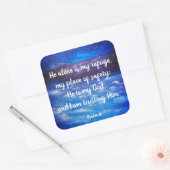 Psalm 91 Christelijke Scriptstickers Vierkante Sticker (Envelop)