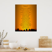 Psalm 91 - Een gebedje van de soldaat Poster (Keuken)
