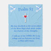 psalm 91 fleece deken (Voorkant)