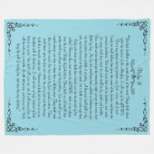 Psalm 91 Fleece Deken (Voorkant (Horizontaal))