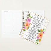 Psalm 91 Floral Geometrisch Lijst Planner (Display)