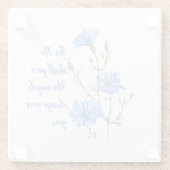 Psalm 91 He Shall Give His Angels Inspirational Glazen Onderzetter (Achterkant)