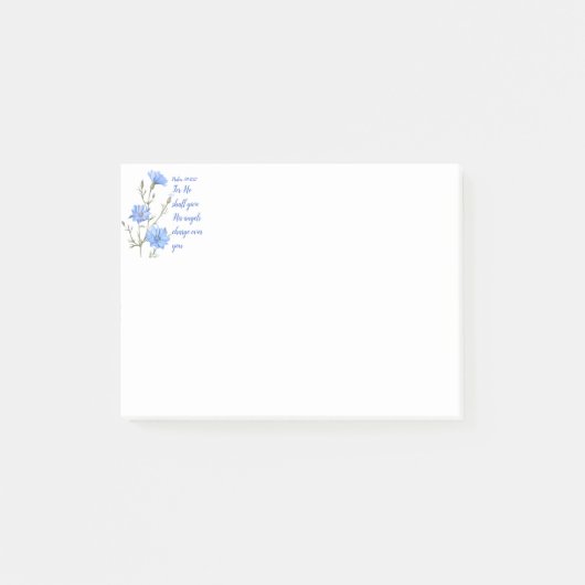 Psalm 91 He Shall Give His Angels Inspirational Post-it® Notes (Voorkant)