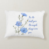 Psalm 91: Hij zal zijn engelen Inspirerend geven Accent Kussen (Achterkant)