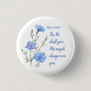 Psalm 91 Hij zal Zijn engelen inspirerend Ronde Button 3,2 Cm
