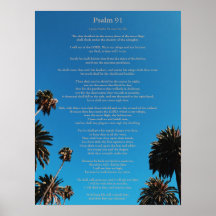Psalm 91 King James Christelijk Poster