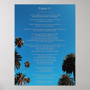 Psalm 91 King James Christelijk Poster