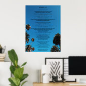 Psalm 91 King James Version Add Name Christelijk Poster (Thuiskantoor)