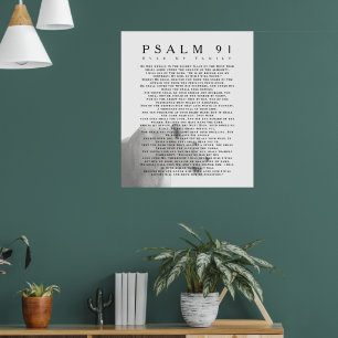 Psalm 91 Leeuw Christelijke Kunst Poster