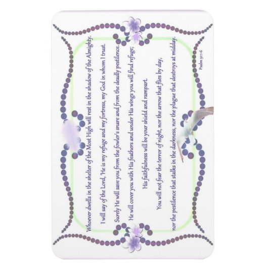 psalm 91 magneet (Verticaal)