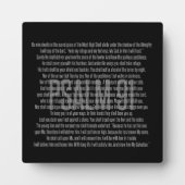 Psalm 91 Modern Black White Bijbelscript Fotoplaat (Voorkant)
