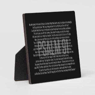 Psalm 91 Modern Zwart Wit Bijbel Schriftuur Fotoplaat