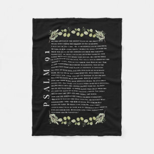 Psalm 91 Mooie Eucalyptusbladeren Fleece Deken