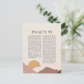 Psalm 91 NKJV Bijbelvers Briefkaart (Staand voorkant)
