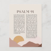 Psalm 91 NKJV Bijbelvers Briefkaart (Voorkant)