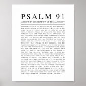 Psalm 91 NKJV Bijbelvers Poster (Voorkant)
