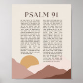 Psalm 91 NKJV Bijbelvers Poster (Voorkant)