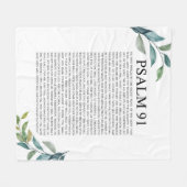 Psalm 91 NKJV Fleece Deken (Voorkant (Horizontaal))