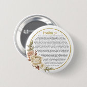 Psalm 91 NKJV Ronde Button 5,7 Cm (Voorkant /achterkant)