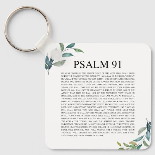 Psalm 91 NKJV Sleutelhanger (Voorkant)
