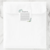 Psalm 91 NKJV Vierkante Sticker (Tas)