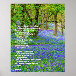 Psalm 91 over het bos van de rode hond, poster