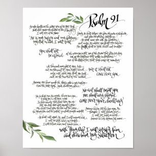 Psalm 91 poster HANDLEIDING   Bescherming van de b