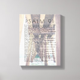 Psalm 91 Rustic Beach Bijbel Verse Canvas Prin